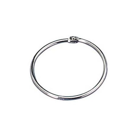 Officemate International Officemate Loose-Leaf Book Rings, 1-1/2" Diameter, Silver, 100/Box 99703